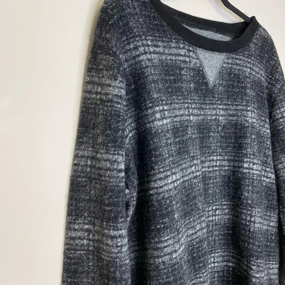 Betabrand Mens Plaid  Wool Blend Academia Crewneck Size XL A019 - Picture 5 of 13